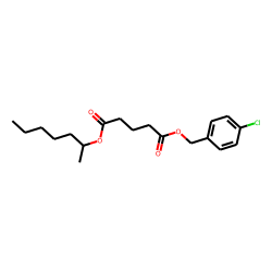 Glutaric acid, hept-2-yl 4-chlorobenzyl ester