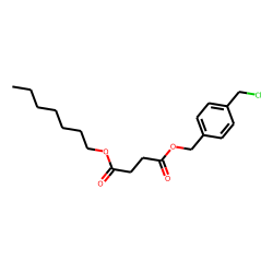 Succinic acid, 4-(chloromethyl)benzyl heptyl ester
