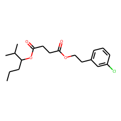 Succinic acid, 3-chlorophenethyl 2-methylhex-3-yl ester