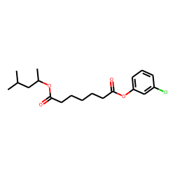 Pimelic acid, 3-chlorophenyl 4-methyl-2-pentyl ester