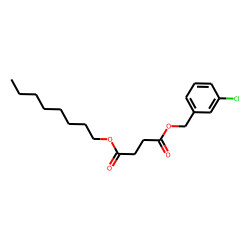 Succinic acid, 3-chlorobenzyl octyl ester