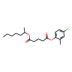 Glutaric acid, hept-2-yl 2-methyl-4-chlorophenyl ester