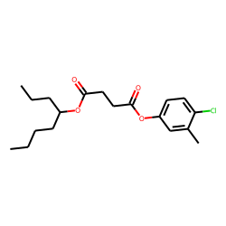 Succinic acid, 4-chloro-3-methylphenyl 4-octyl ester