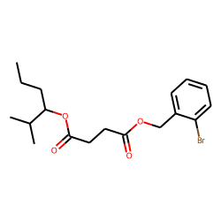 Succinic acid, 2-bromobenzyl 2-methylhex-3-yl ester
